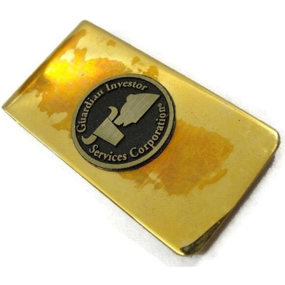 Vintage Guardian Investor Services Money Clip Men Wallet ID Credit Card Holder - Picture 1 of 7